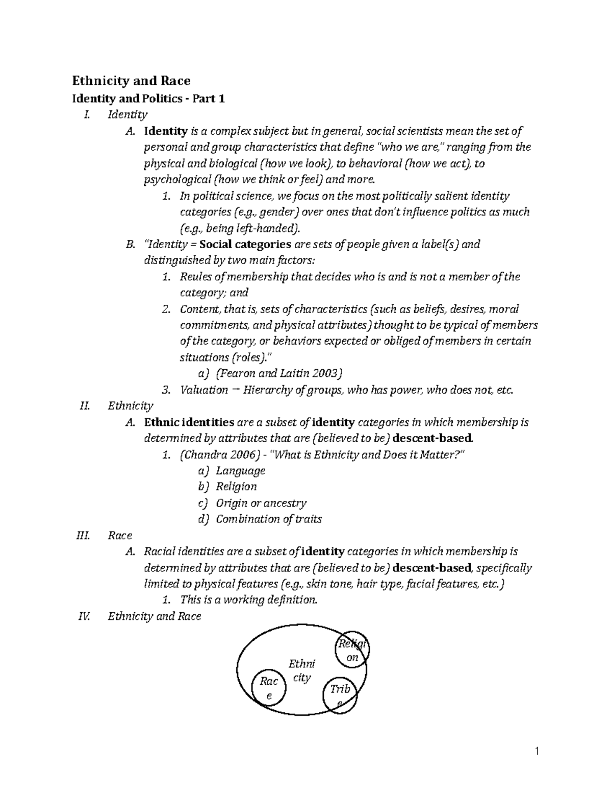 3 31 Ethnicity and Race - Lecture notes 10 - Ethnicity and Race ...