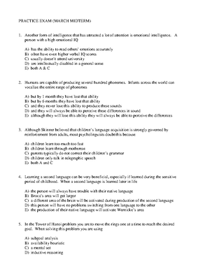 Ch1 - Psychology Chapter 1 Practice Test Questions - Chapter 1 1 ...