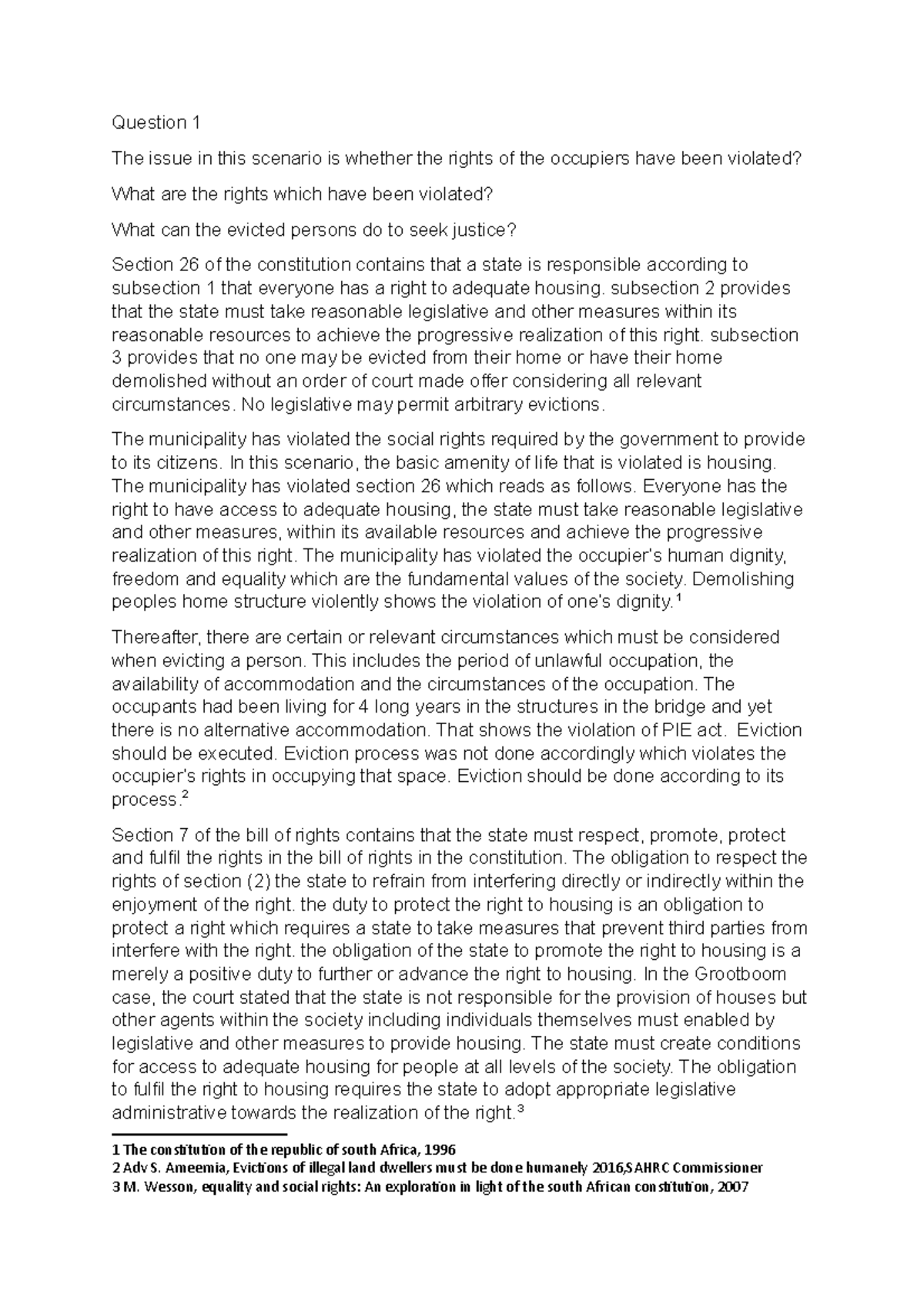 Human rights THT2 - an essay assignment for semester 2. relevant for ...