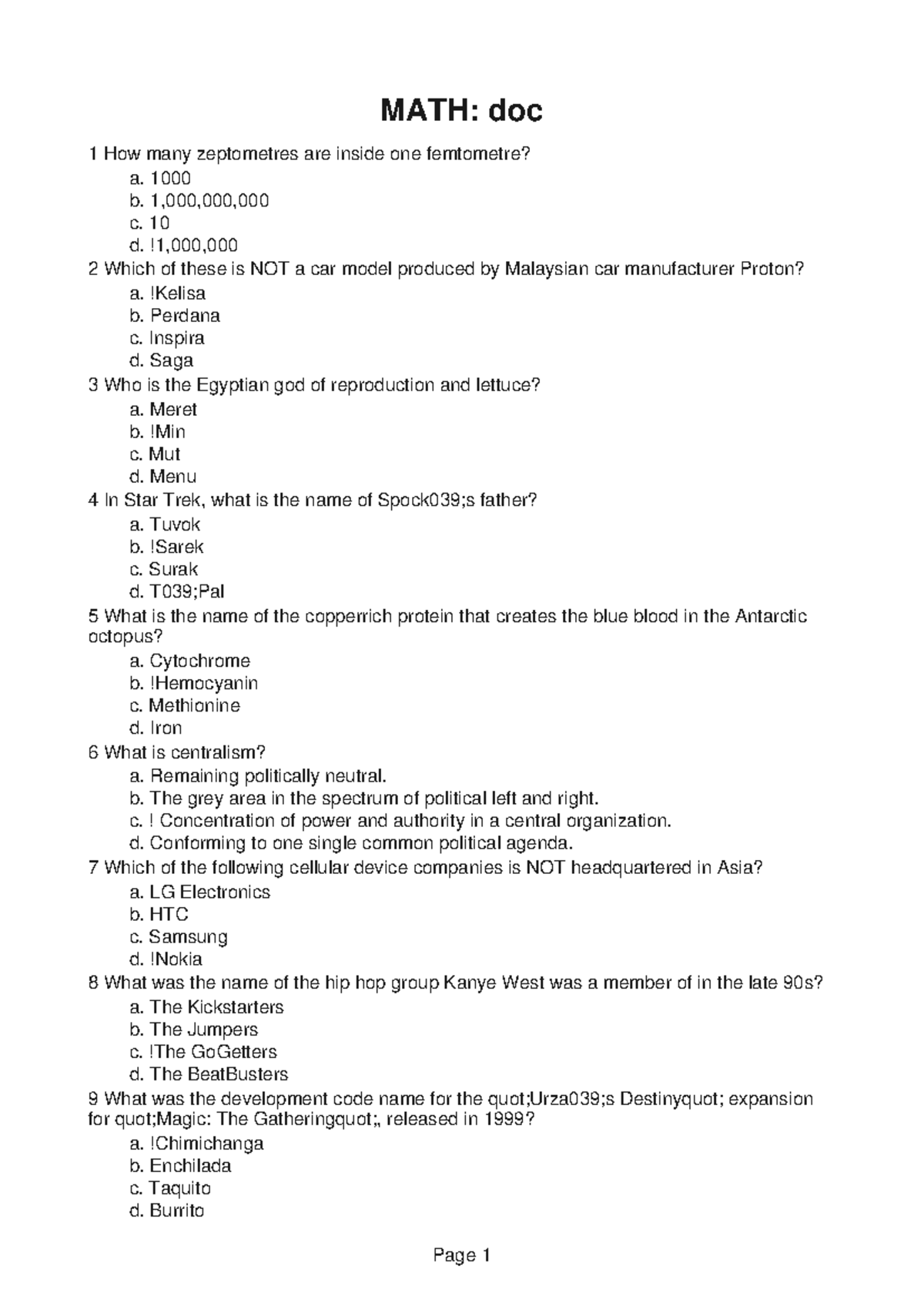 MATH168-Problems-10 - Math - MATH: doc 1 How many zeptometres are ...
