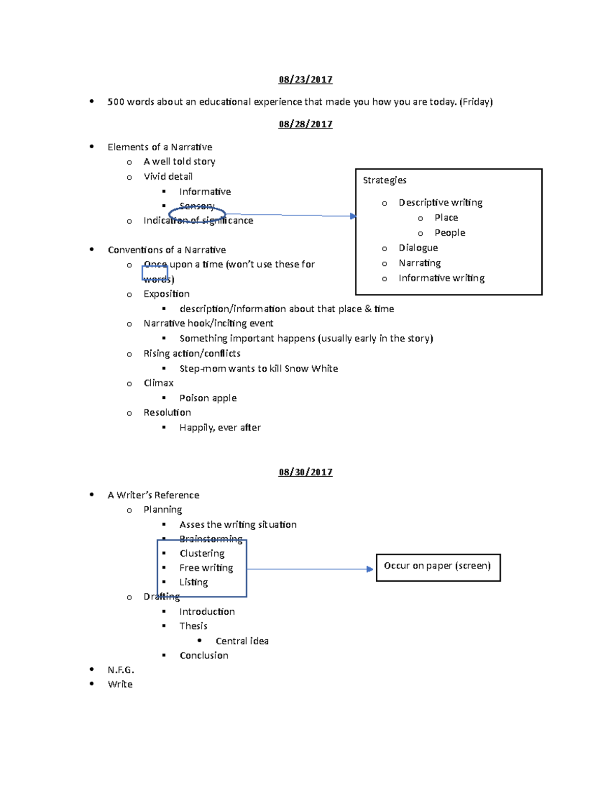 EN 101 - Some notes and diagrams from the Fall 2017 semester. - 08/23 ...
