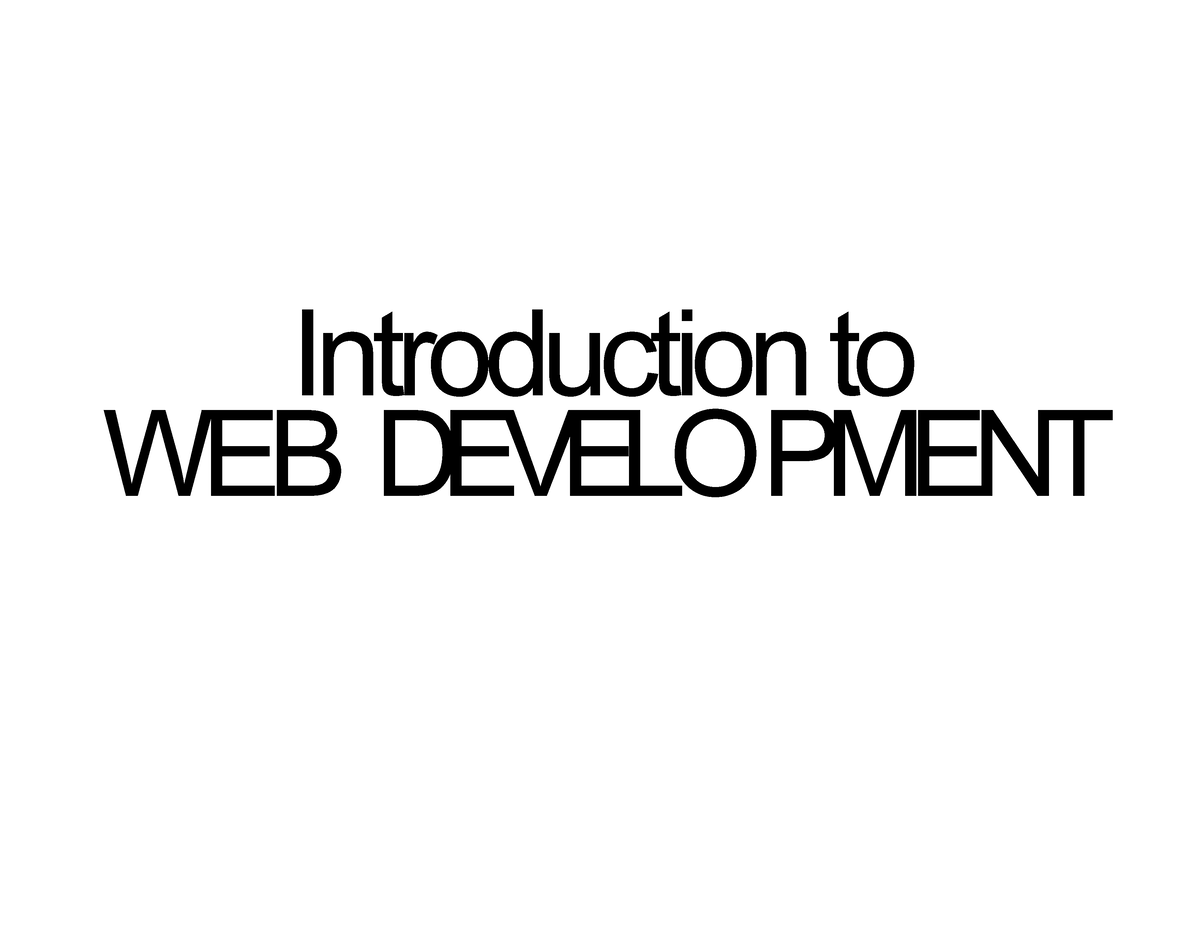 Module 4 Reviewer - Introduction To WEB DEVELOPMENT Overview Of Web ...