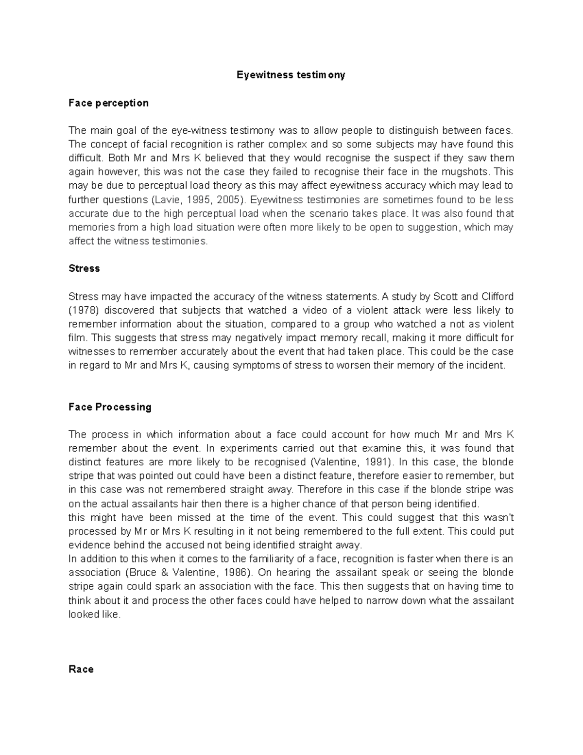 eyewitness-testimony-coursework-eyewitness-testimony-face