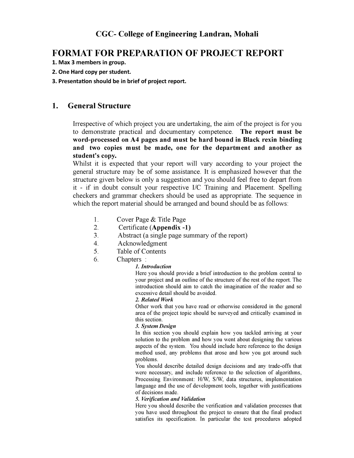 format-for-project-report-7th-sem-cgc-college-of-engineering-landran