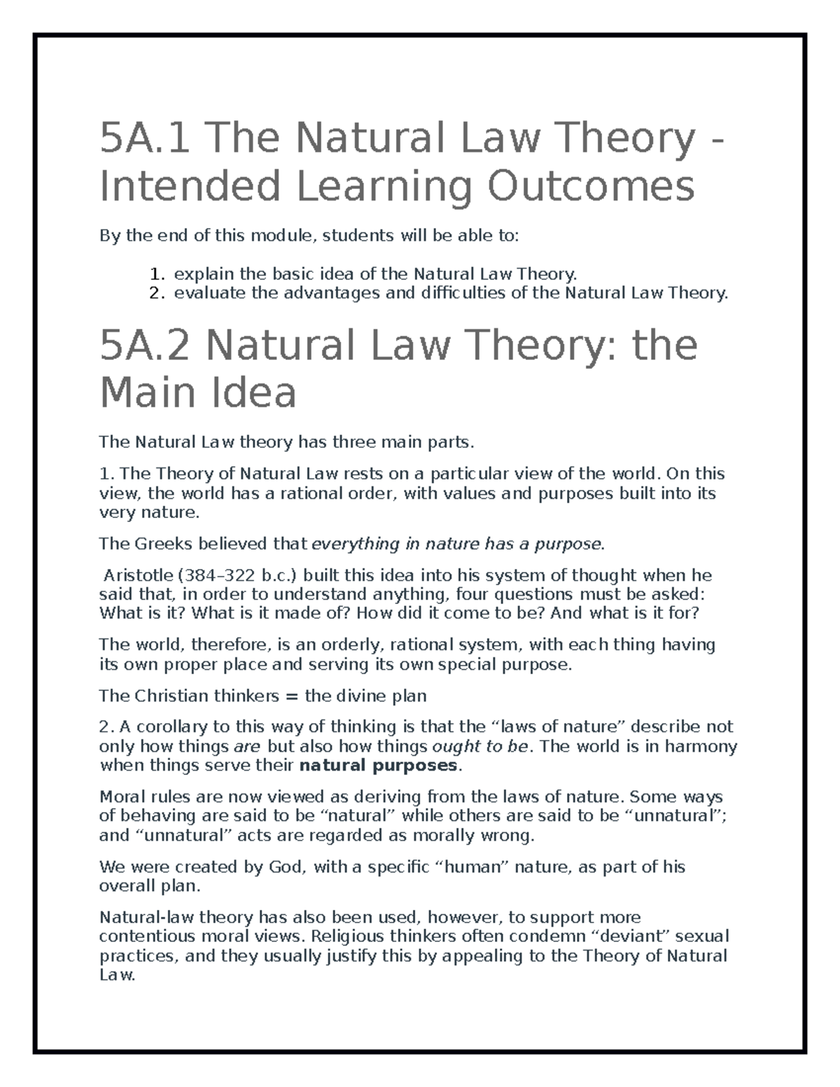 ethics-11-lecture-notes-3-7-5a-the-natural-law-theory-intended