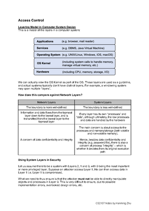 7 - Network Security - notes - Network Security Network Layers Open ...