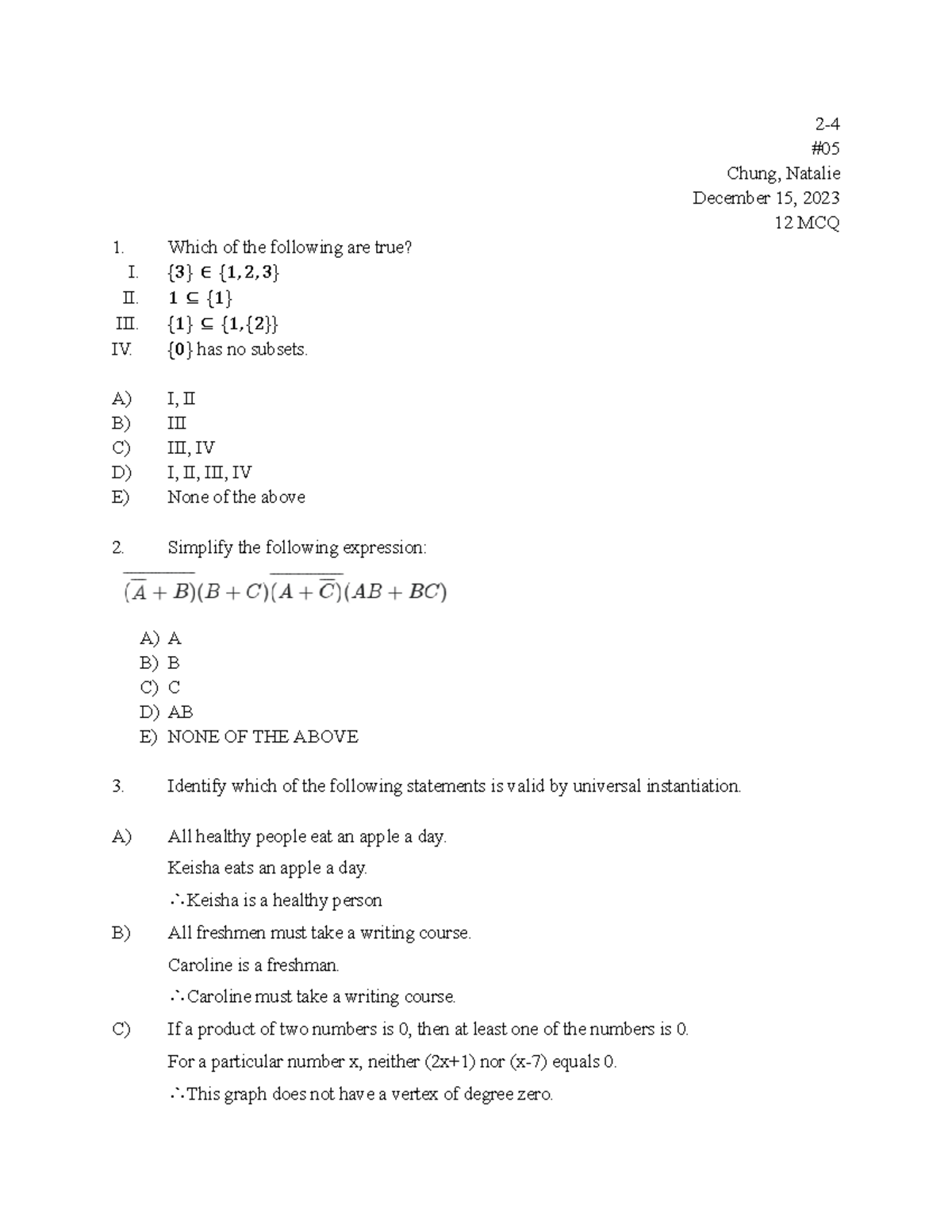 Mcq 2023 2024 Assignment 2 Chung Natalie December 15 2023 12 MCQ   Thumb 1200 1553 