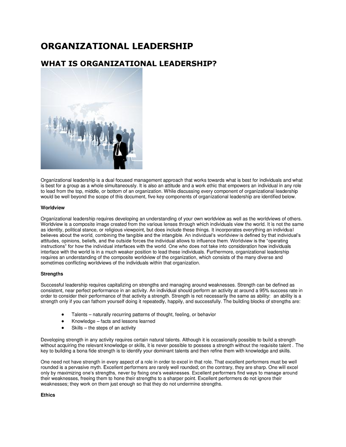 research papers on organizational leadership