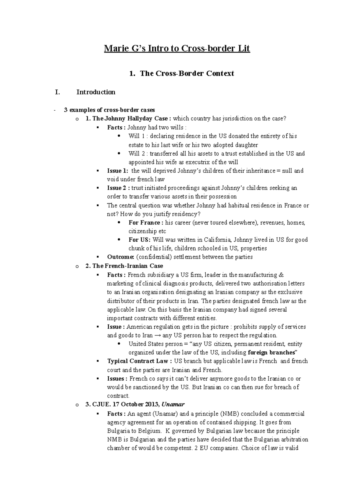 Intro to Cross-border Lit - The Cross-Border Context I. Introduction 3 ...