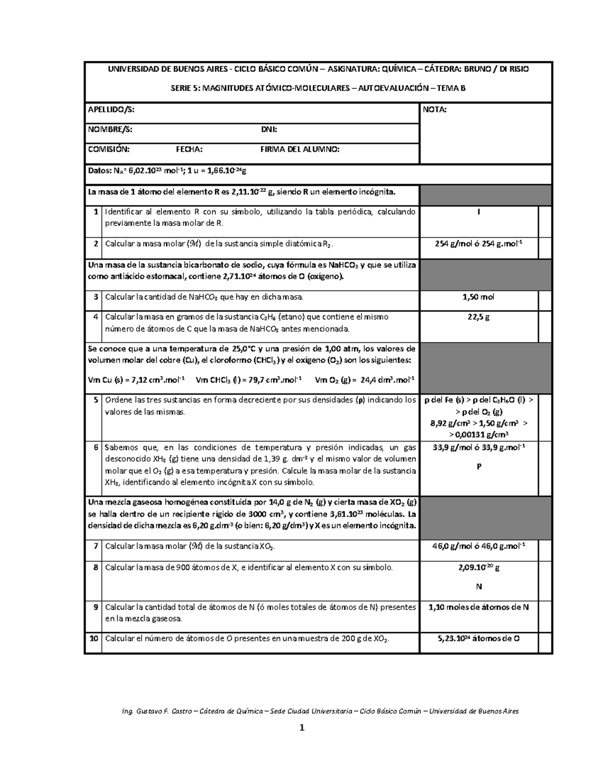 Serie 5 - Autoevaluación - Tema B - Resuelto-Serie 5 - Autoevaluación ...