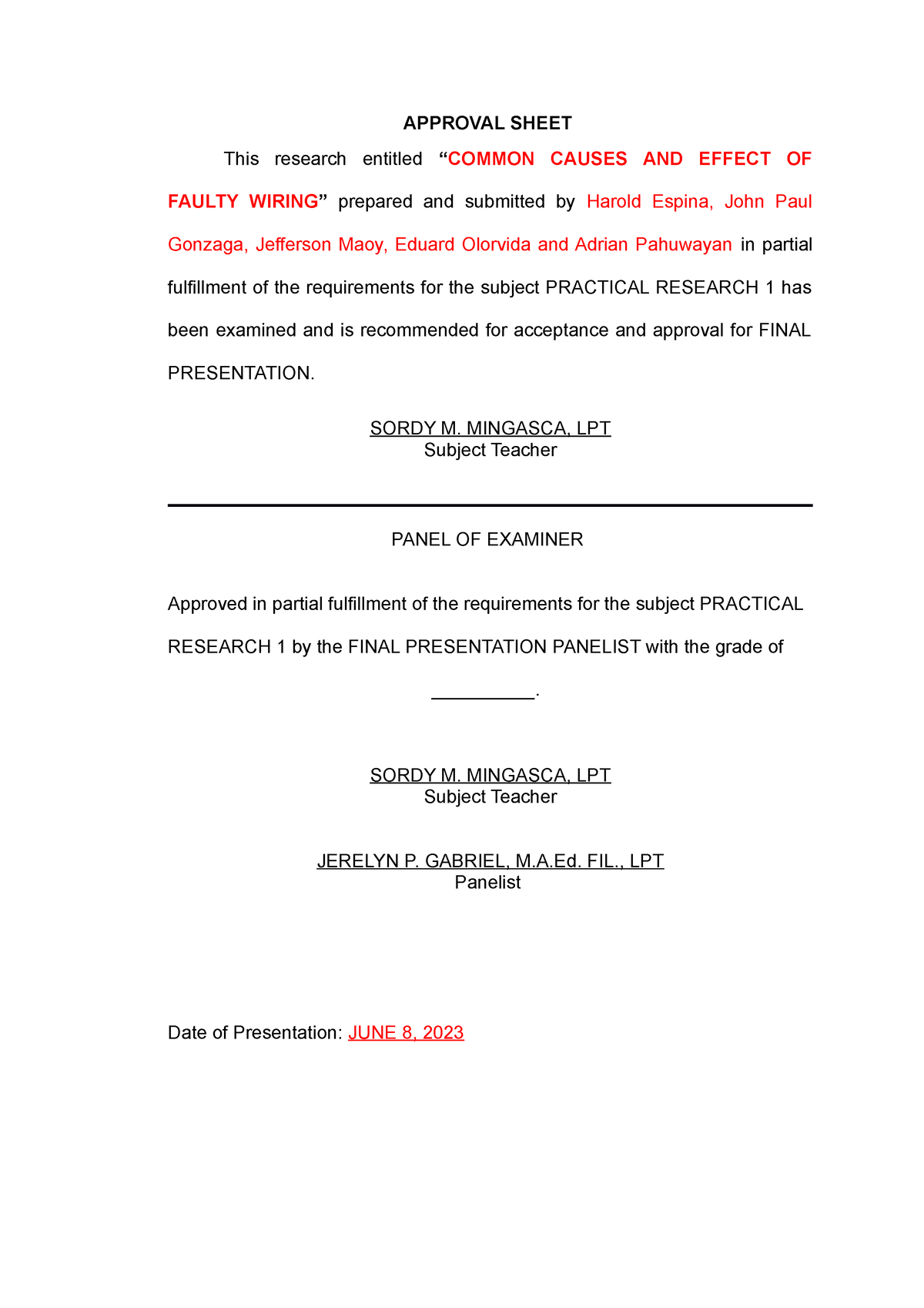 Approval-sheet - Nonsense - APPROVAL SHEET This research entitled ...