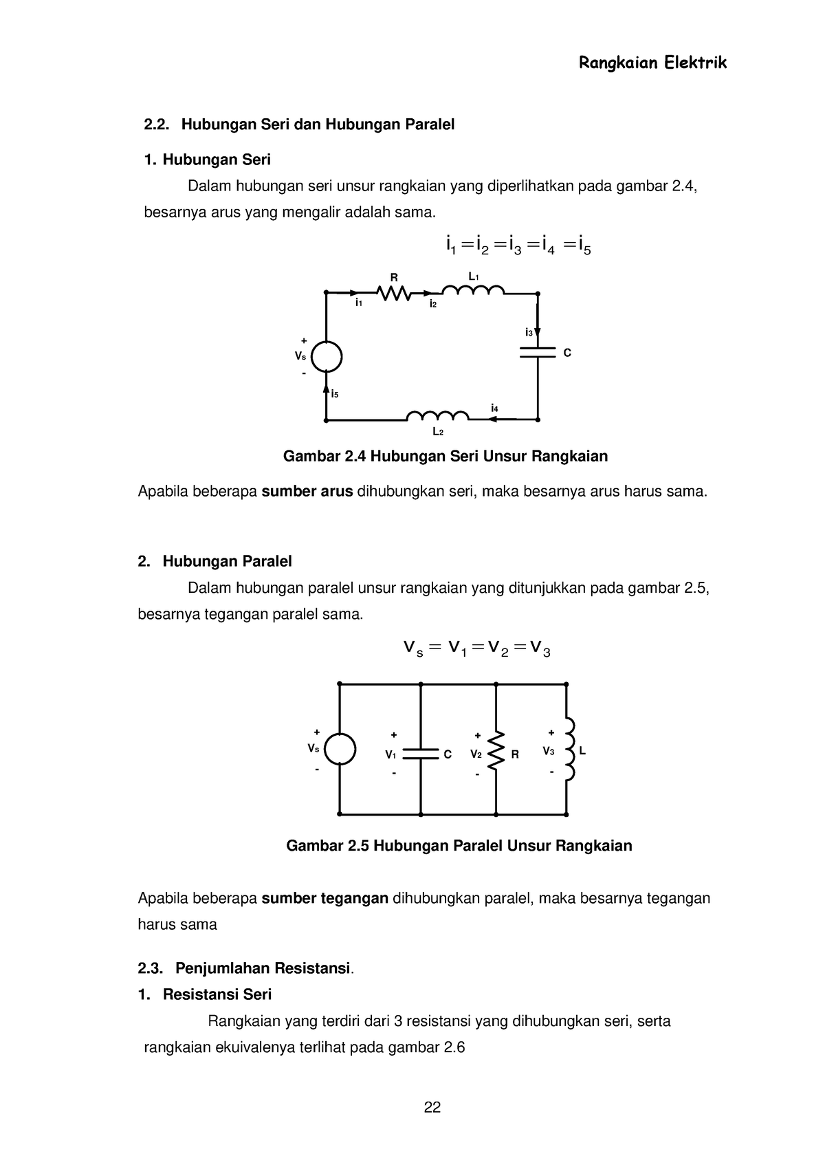 Rangkaian Elektrik Pdf 8 - Rangkaian Elektrik 22 2. Hubungan Seri Dan ...