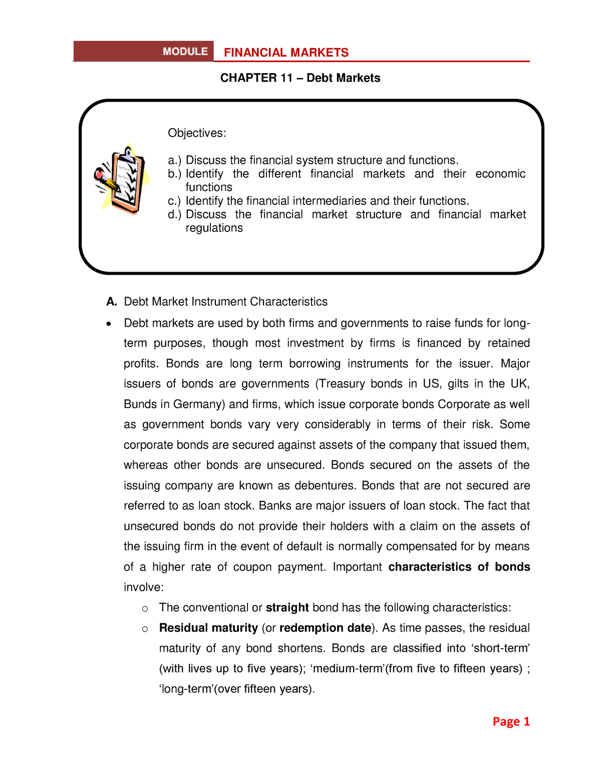 chapter-11-debt-markets