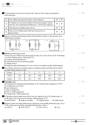 Odkryć Fizykę 2 ZP 1. Elektrostatyka Test 1 - Grupa A | Strona 1 Z 1 ...