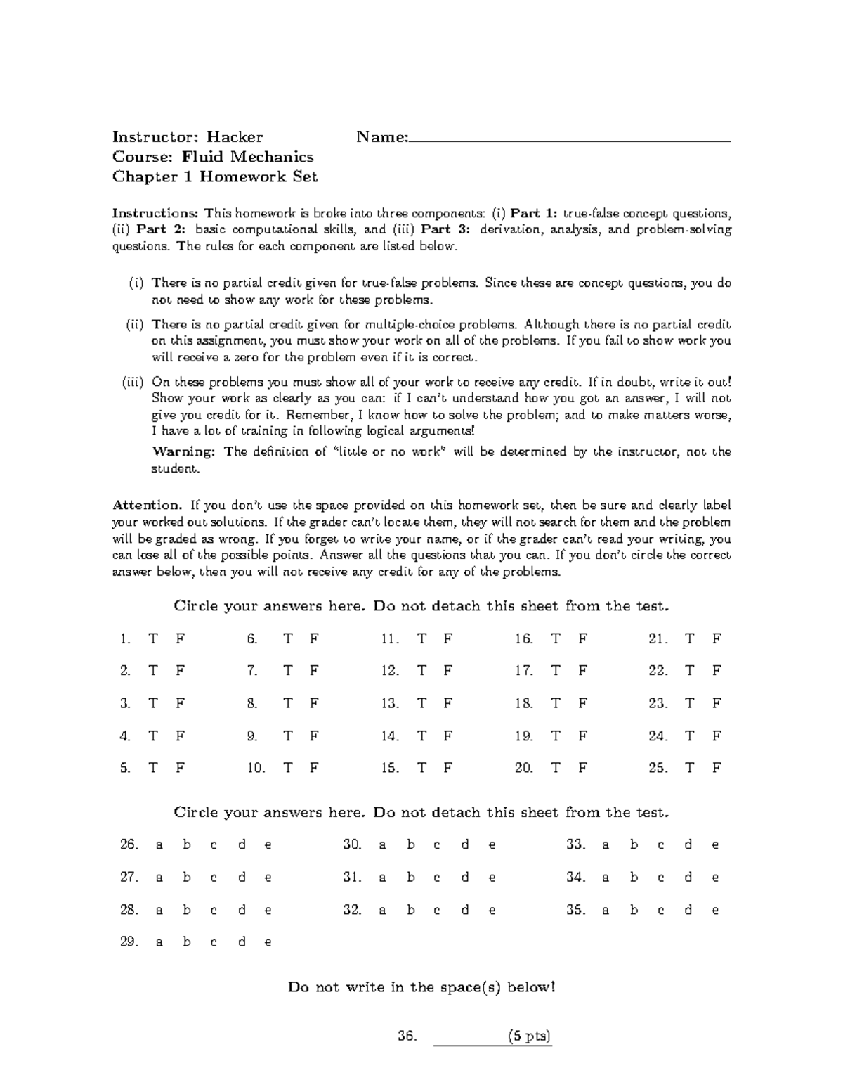 Fluid Mechanics Chapter 1 Homework Set Instructor Hacker Name Course Fluid Mechanics Chapter 1 Studocu