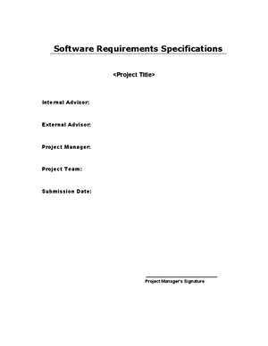Design Document - its about it course - Software Design Specification ...