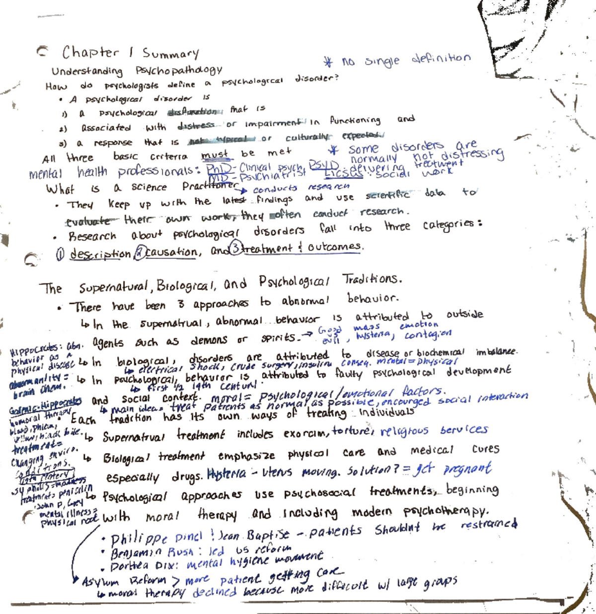 Abnormal psych. Ch 1 2 3 - Lecture notes 1 - PSY 360 - Studocu