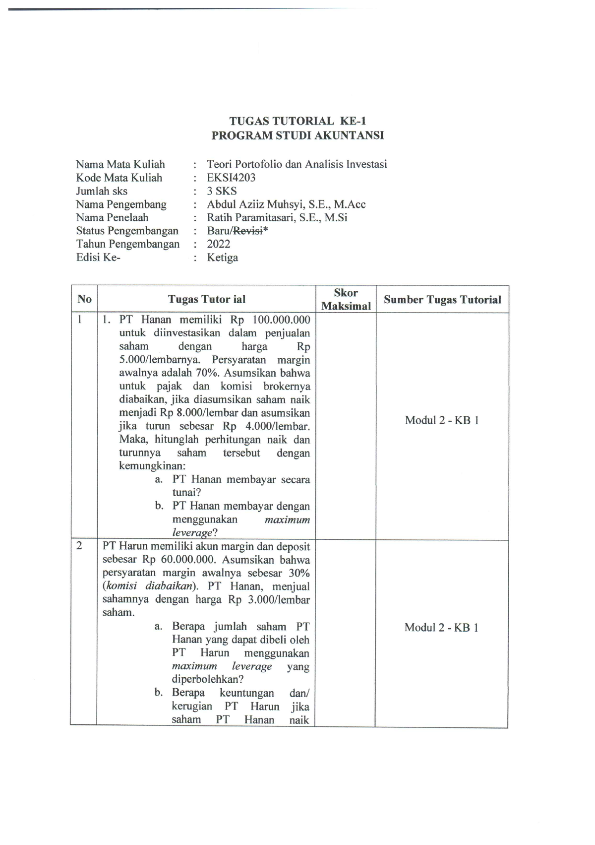 Jeri Azwan-044859757-EKSI4203-T1-01 - Teori Portofolio & Analisis ...