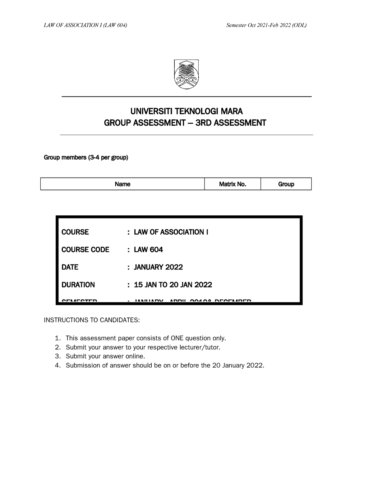 law-of-association-assignment-assessment-3-own-risk-law-of