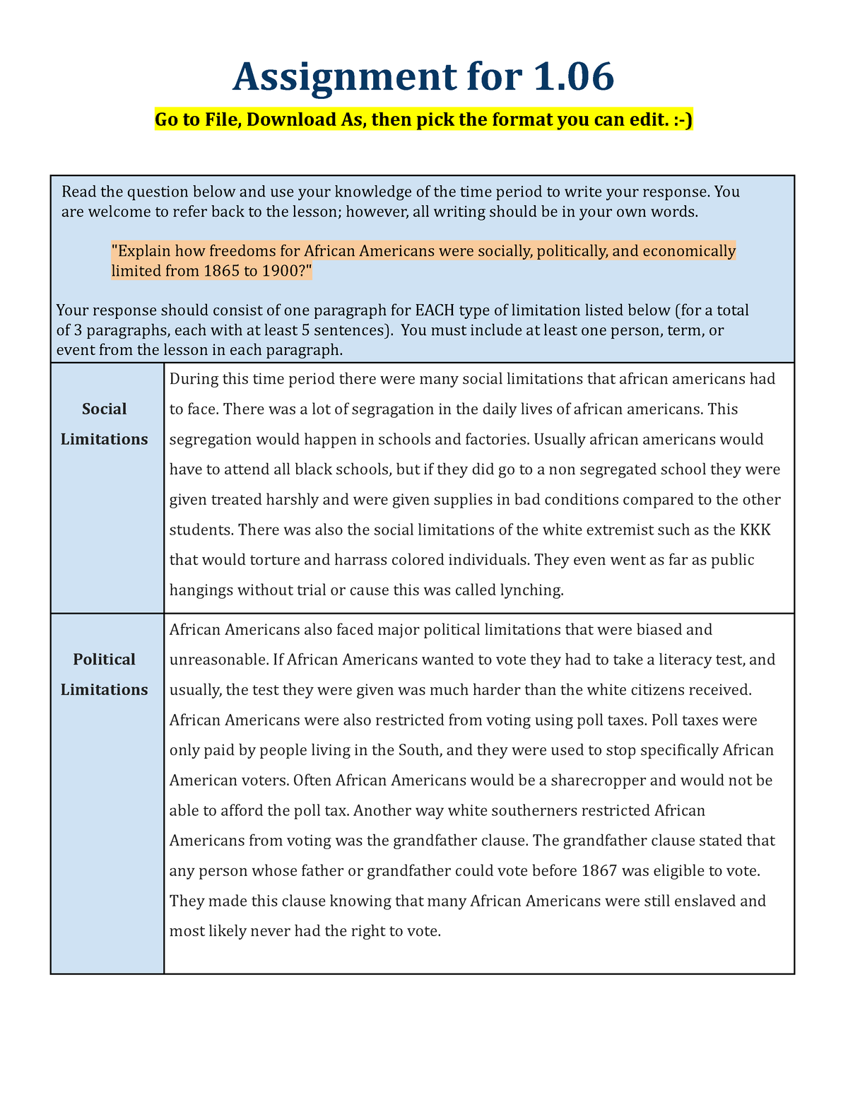 06.06 assignment instructions