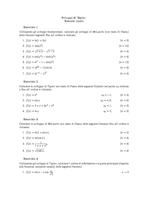 Studio Di Funzione - Esercizi Svolti - Studio Di Funzioni Esercizi ...