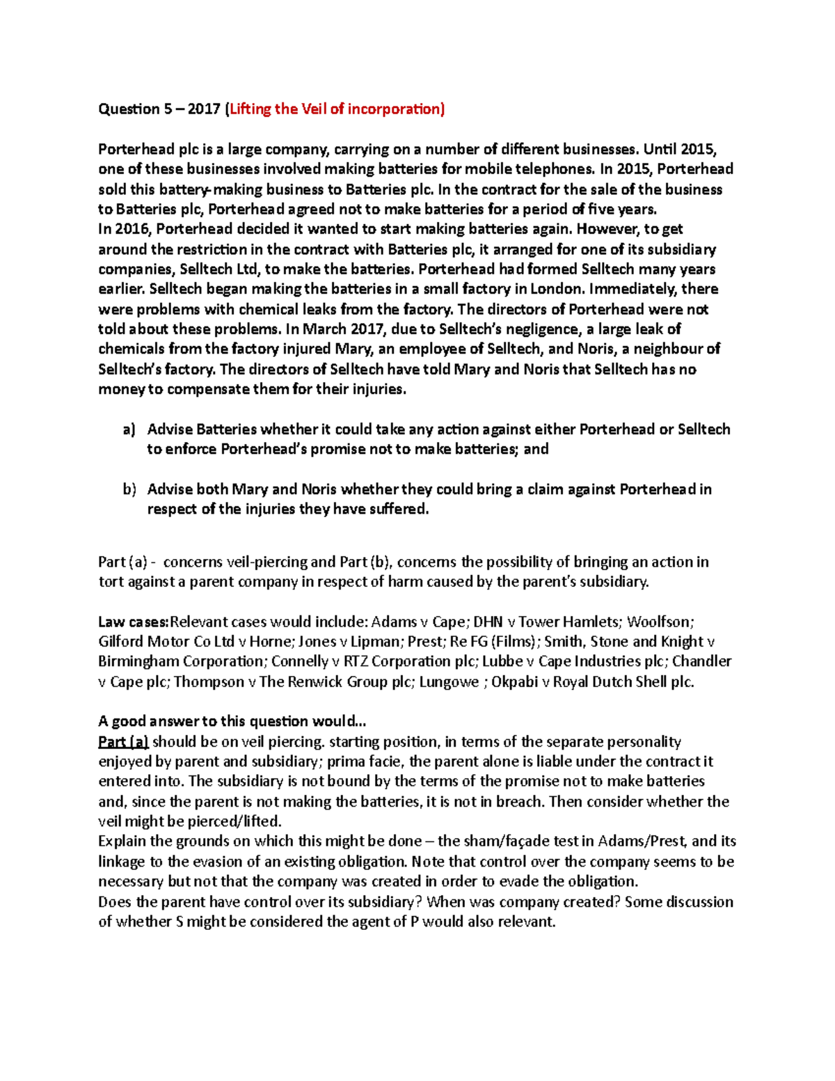 question-5-lifting-the-veil-of-incorporation-quesion-5-2017