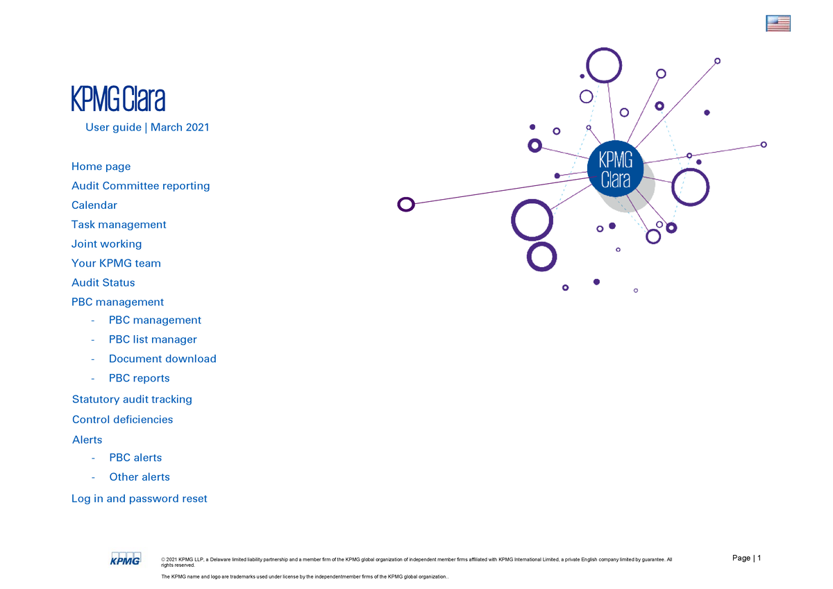 Us Client User Guide Kpmg Clara - KPMG User Guide | March 2021 Home ...