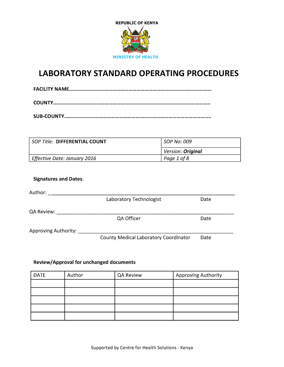 differential-count-laboratory-standard-operating-procedures-facility