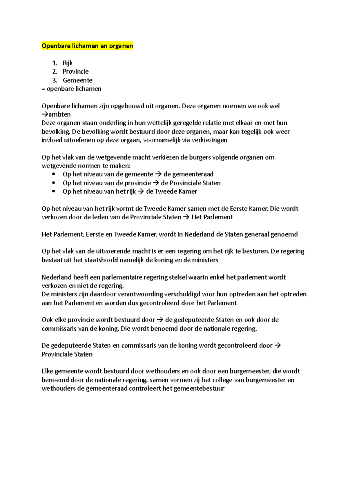 Kennisclip 2 openbare lichamen en organen constitutioneelrecht Openbare lichamen en Kennisclip 2 openbare lichamen en organen constitutioneelrecht Openbare lichamen en