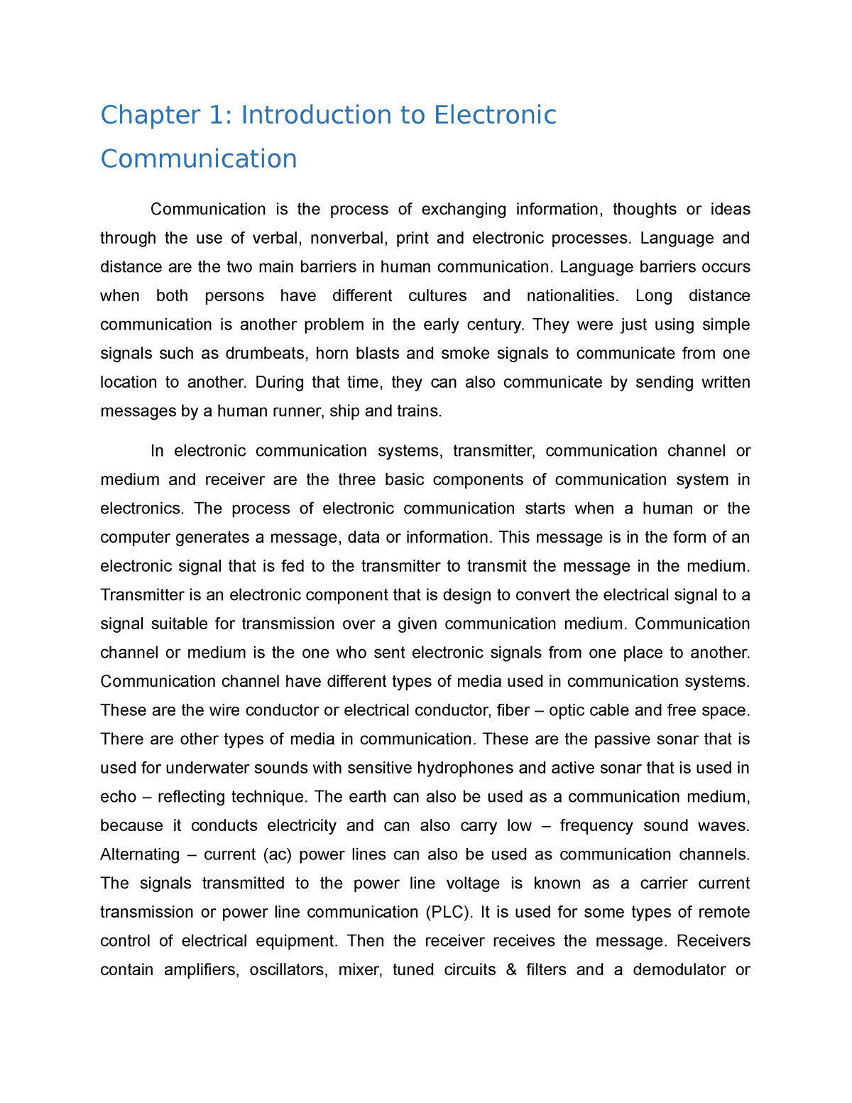 research paper on electronics and communication