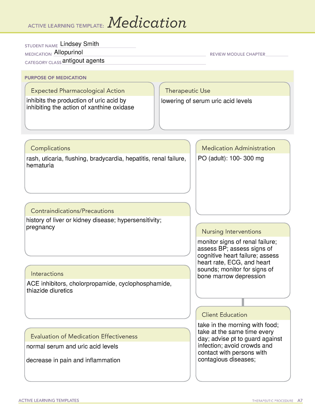ati-allopurinol-medication-template-active-learning-templates
