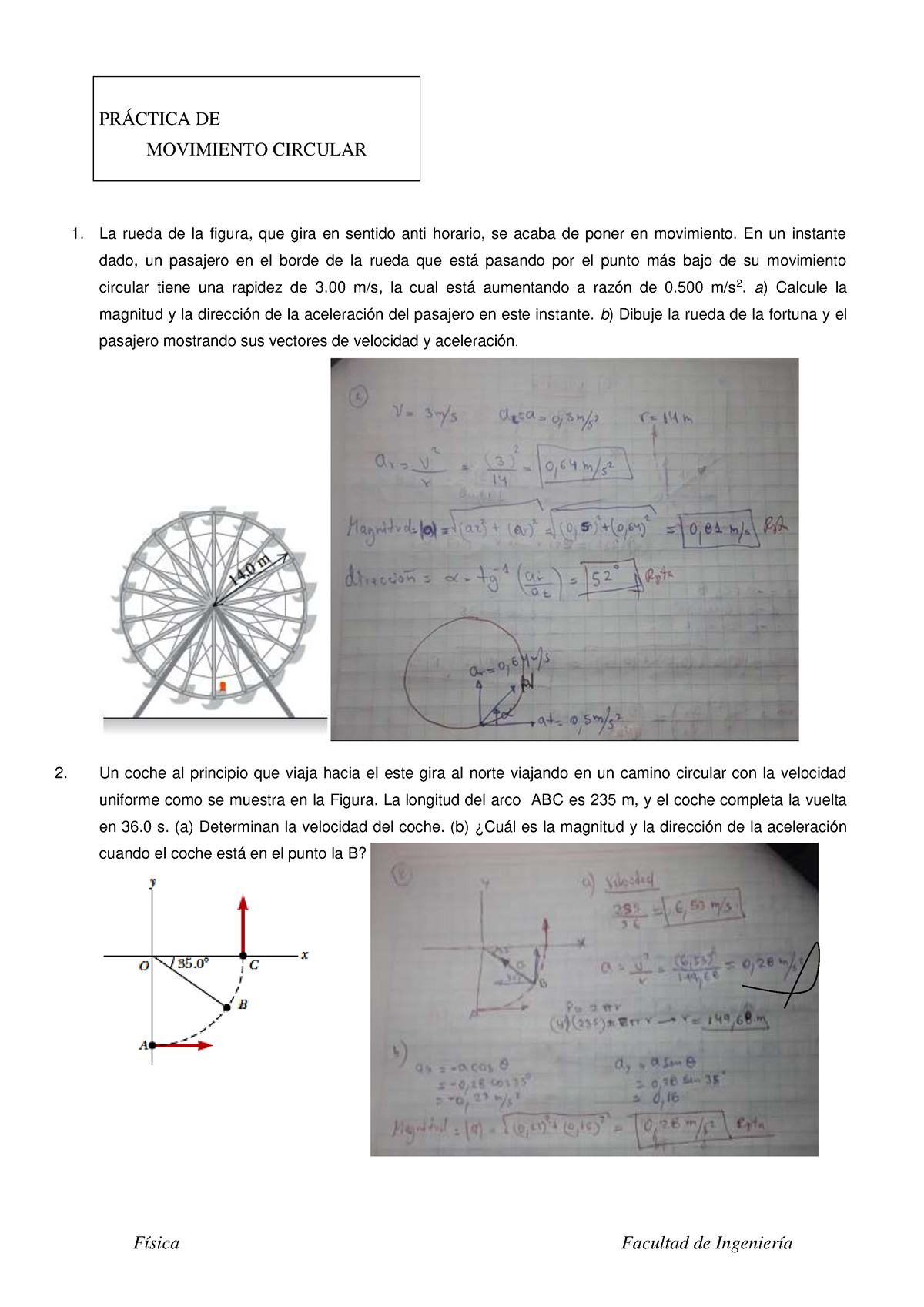 S05. Práctica DE Movimiento Circular - MOVIMIENTO CIRCULAR 1. La Rueda ...