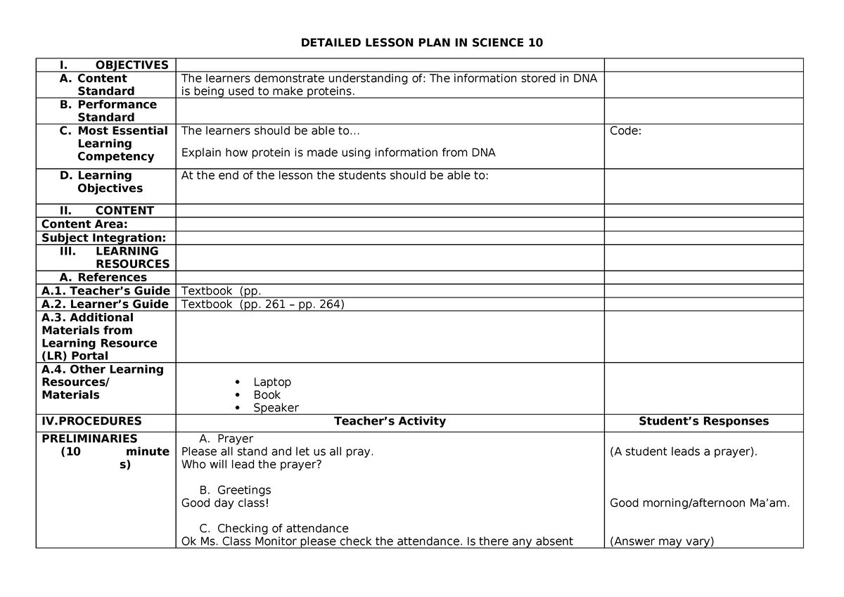 7Es-SCIE- Grade-10-Format - DETAILED LESSON PLAN IN SCIENCE 10 I ...