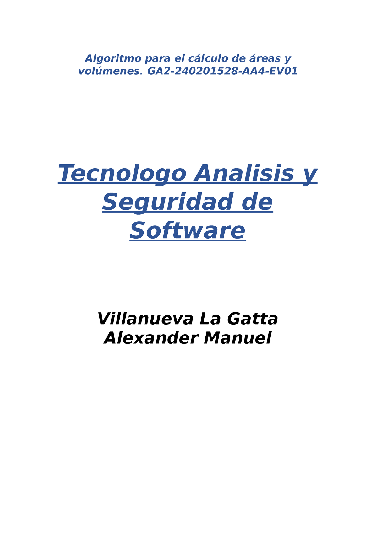 Algoritmo Para El Cálculo De áreas Y Volúmenes. GA2-2402015 28-AA4-EV01 ...