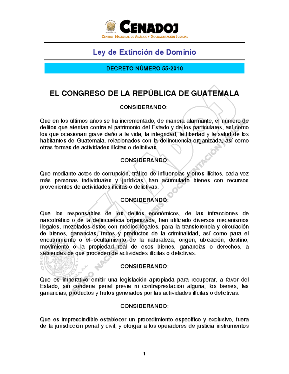 Ley extinción de dominio, los bienes pueden ser expropiados por el ...