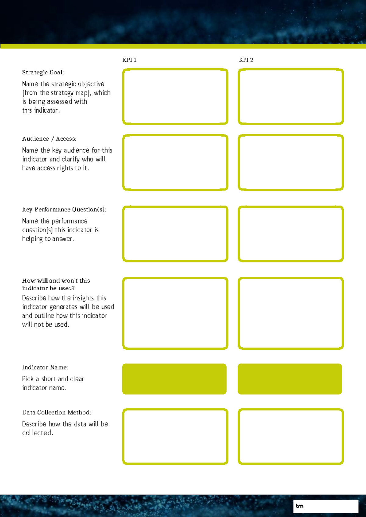 KPI Indicators Template - Template for Designing Key Performance ...