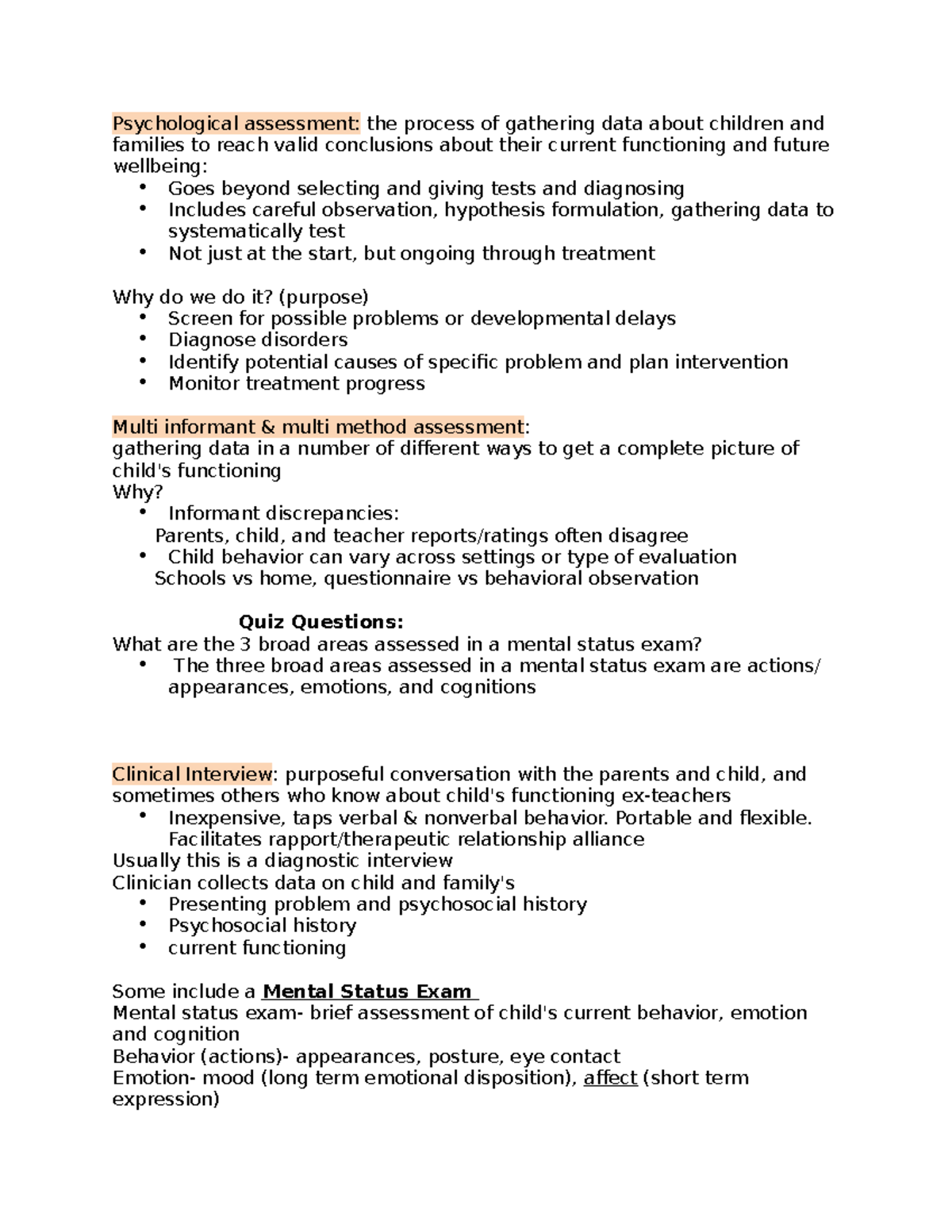 Psychological assessment - Portable and flexible. Facilitates rapport ...
