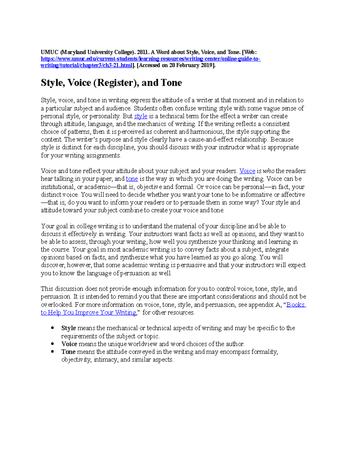 Style Register Tone - The english lanaguage may be difficult to some ...