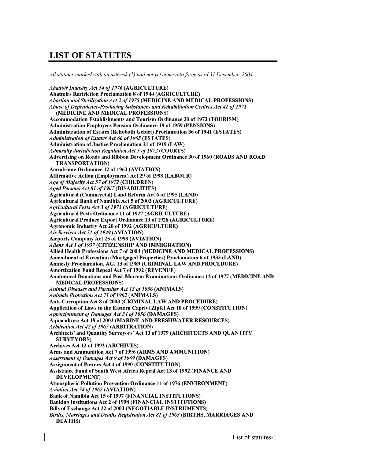 statutes-list-of-statutes-all-statutes-marked-with-an-asterisk