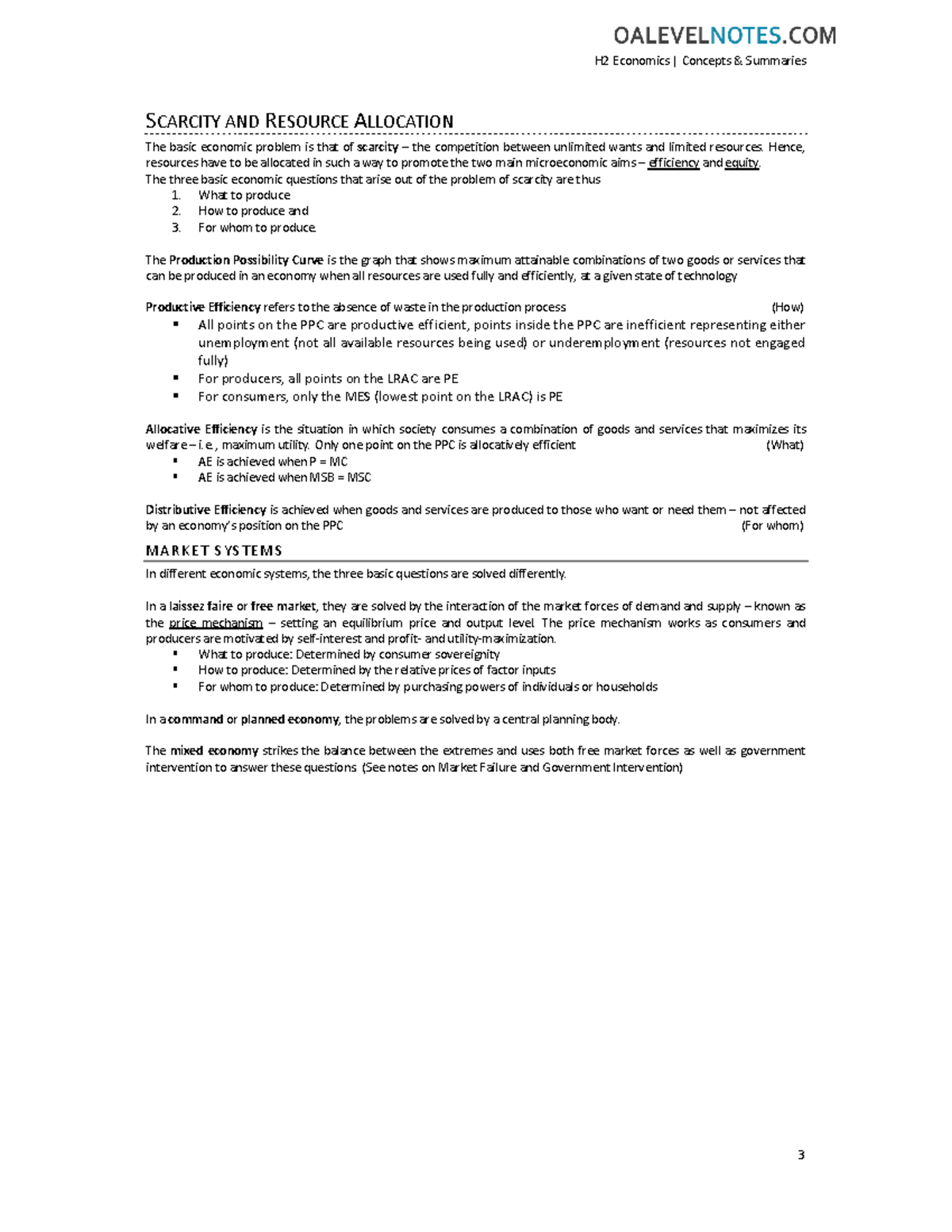 AS Notes- Edited - rules - Notes by Zhuoyi. Released under Creative ...