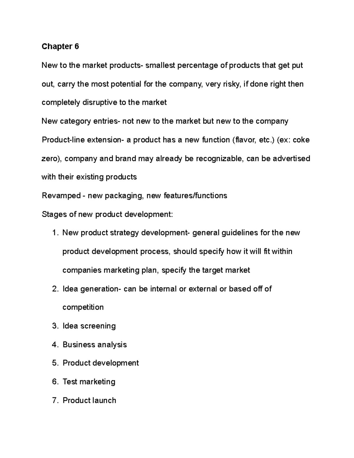 Principles of marketing chapters 6-10 notes - Chapter 6 New to the ...