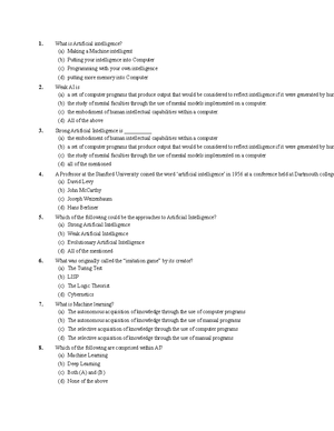AI Curriculum Handbook Class XI ...