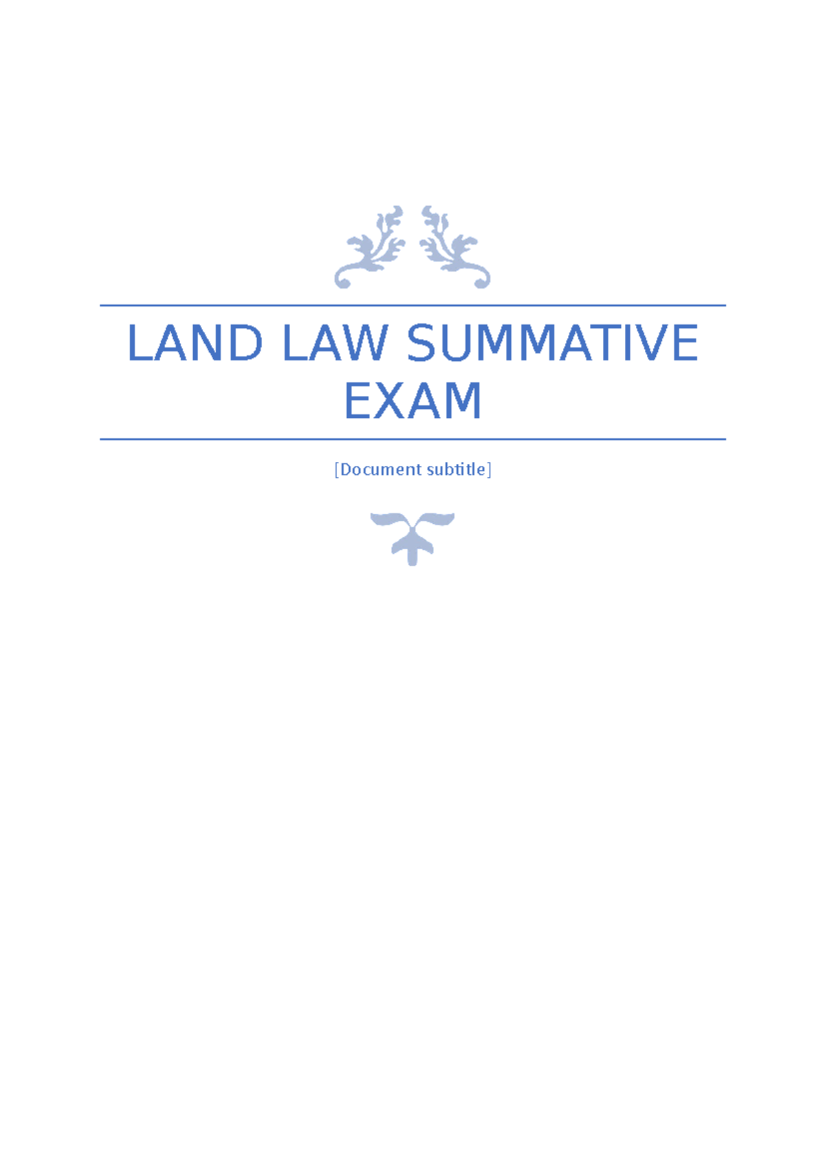 land-law-summative-exam-1-land-law-summative-exam-document-subtitle