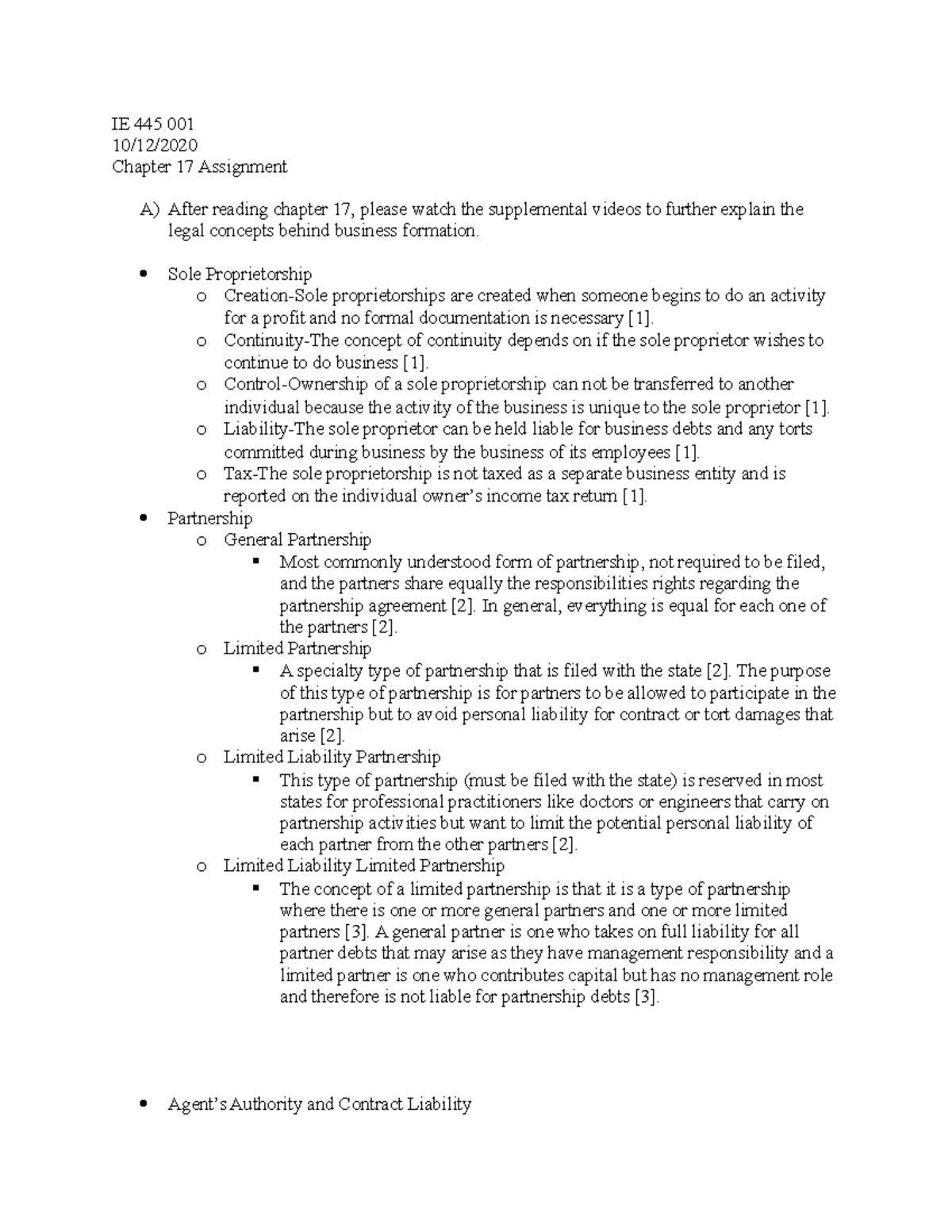 Ch 17 assignment - HOMEWORK SOLUTIONS - IE 445 001 10/12/ Chapter 17 ...