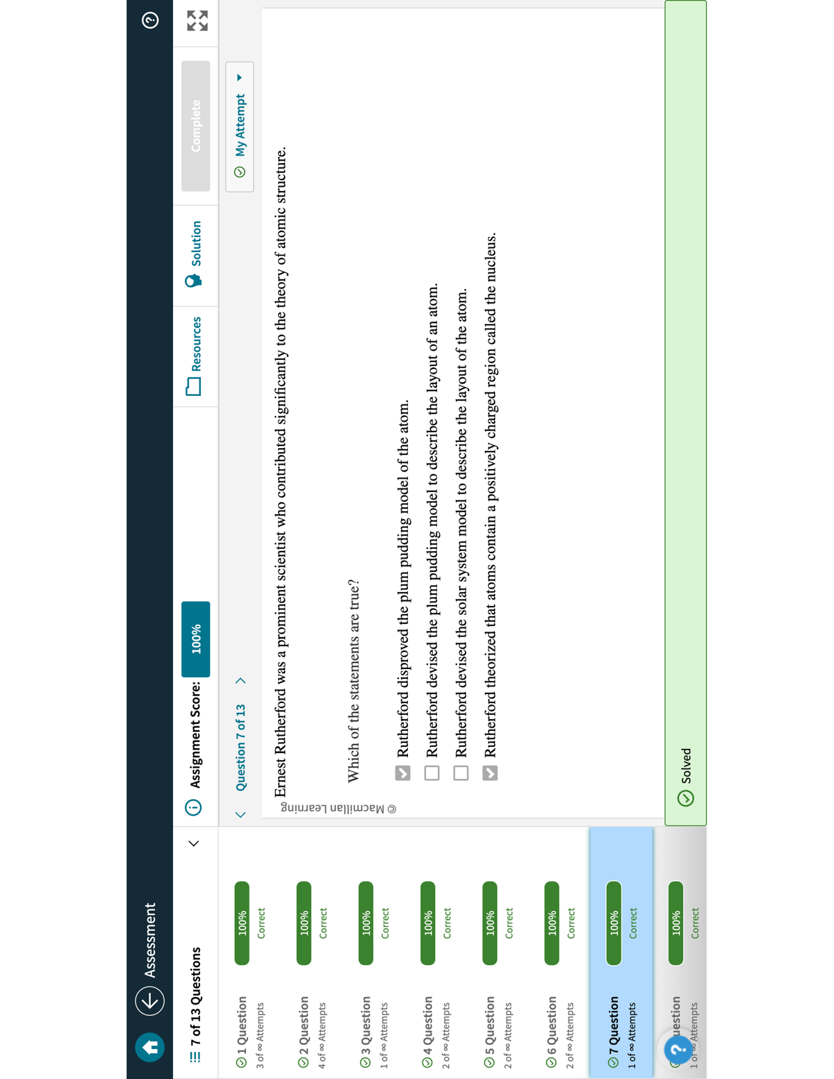 Achieve Assignment 1 - CHEM 1315 - Studocu