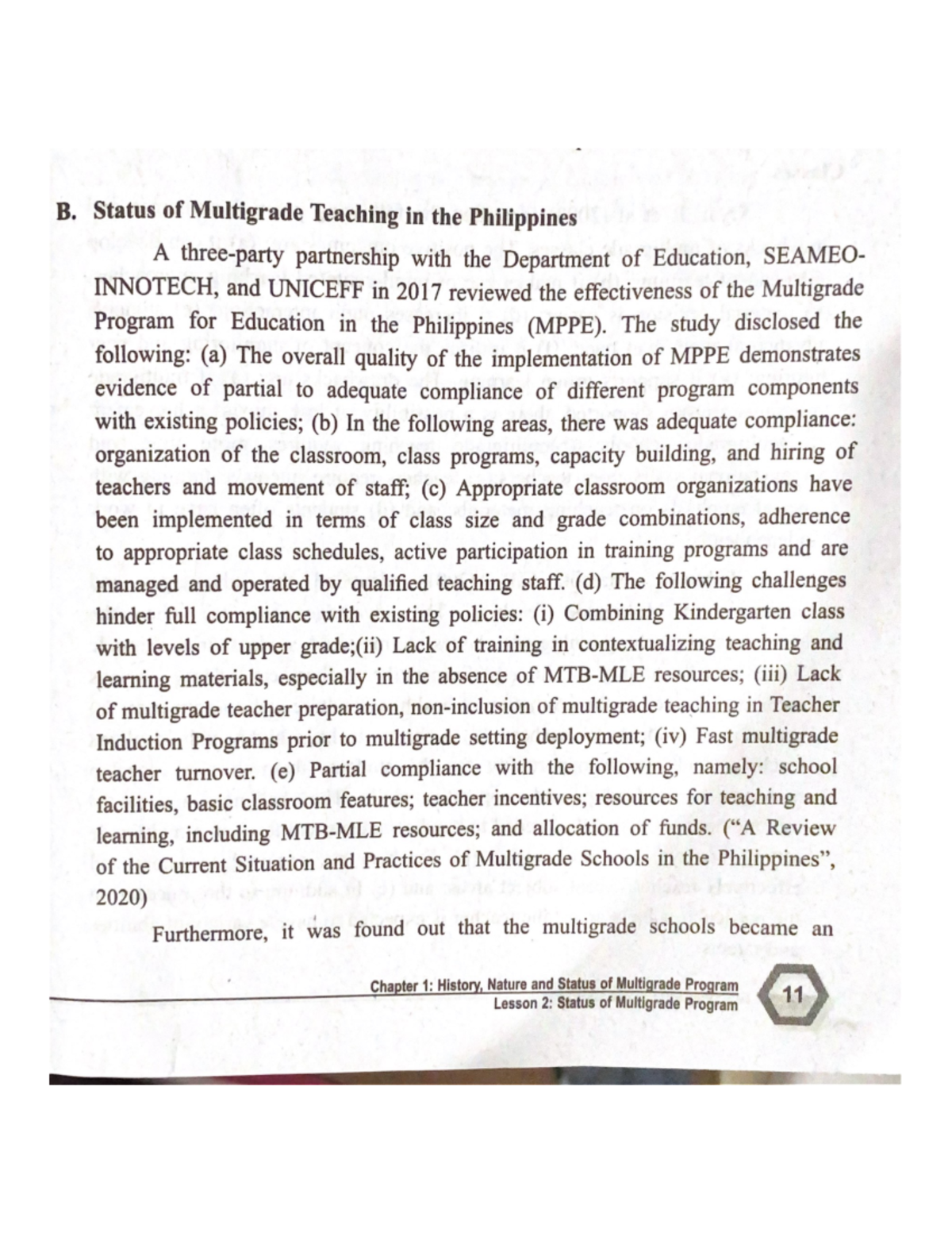 sample case study about multigrade teaching in the philippines