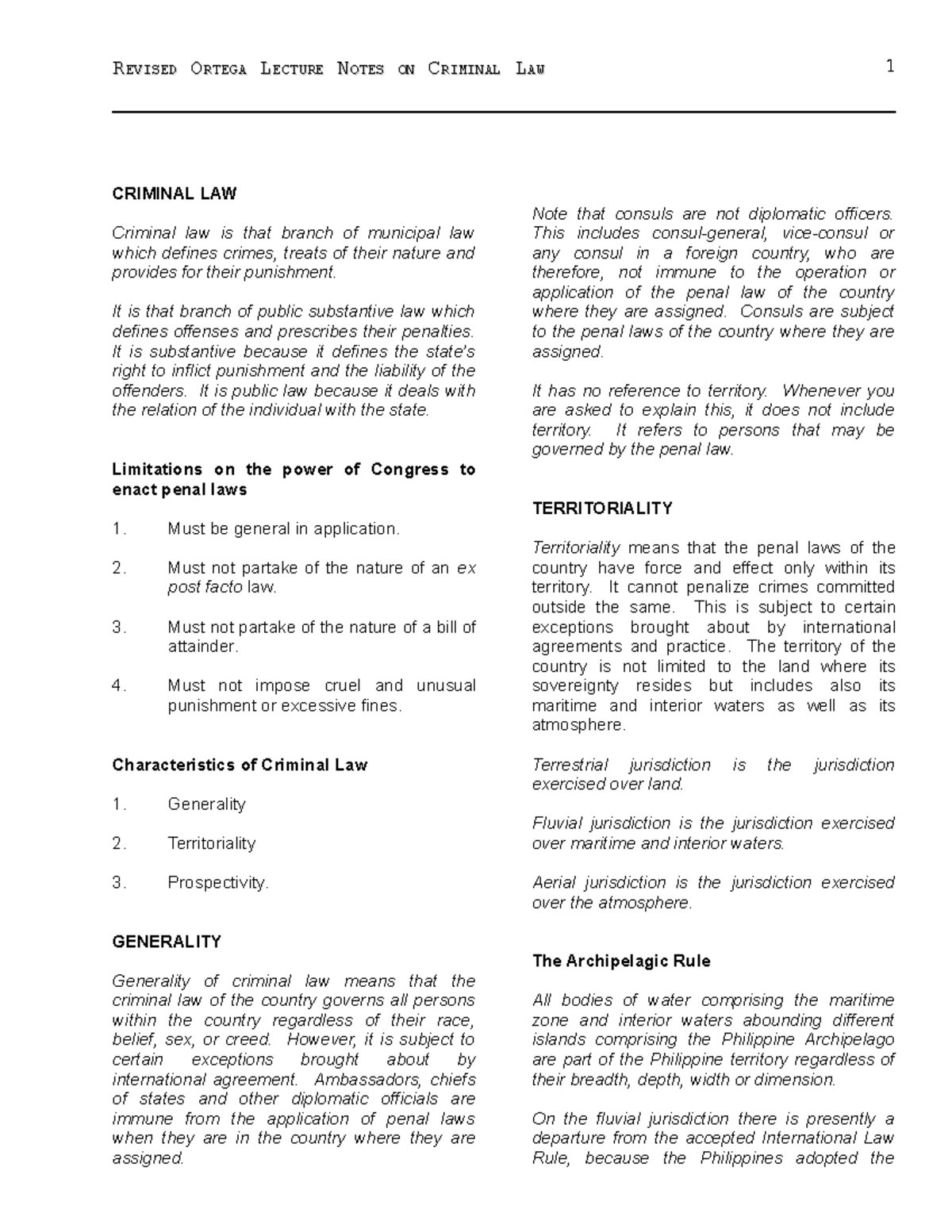 Revised Penal Code Of The Philippines Book 1