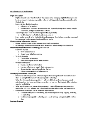 MIS 303 Final Exam Study Guide - MIS 303 Final Exam Study Guide Before ...