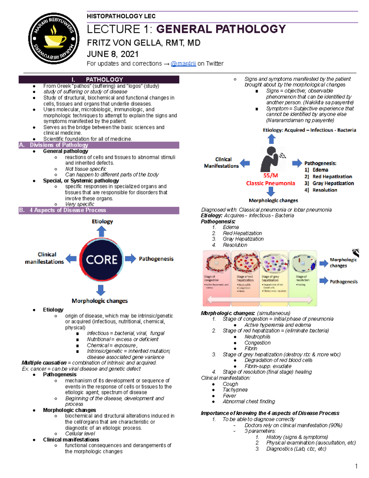 HISTOPATHOLOGY LECTURE - THE GENERAL PATHOLOGY - HISTOPATHOLOGY LEC ...