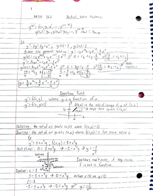 MTH 267 Differential Equations First Order Diff. Eq. Page 3 - MTH 267 ...